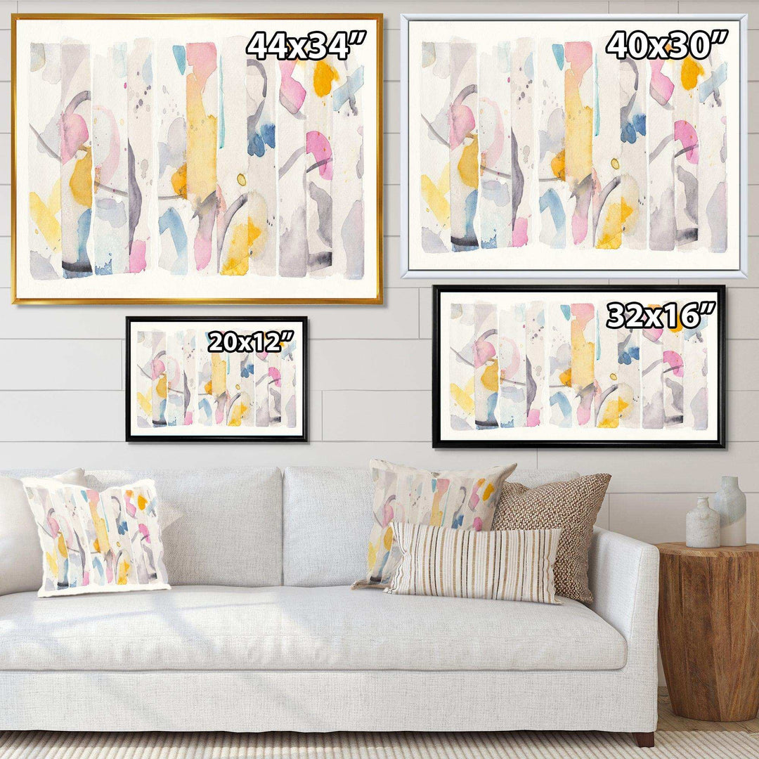 Multi-Color Geometric Bars II - Modern Wall Art Prints