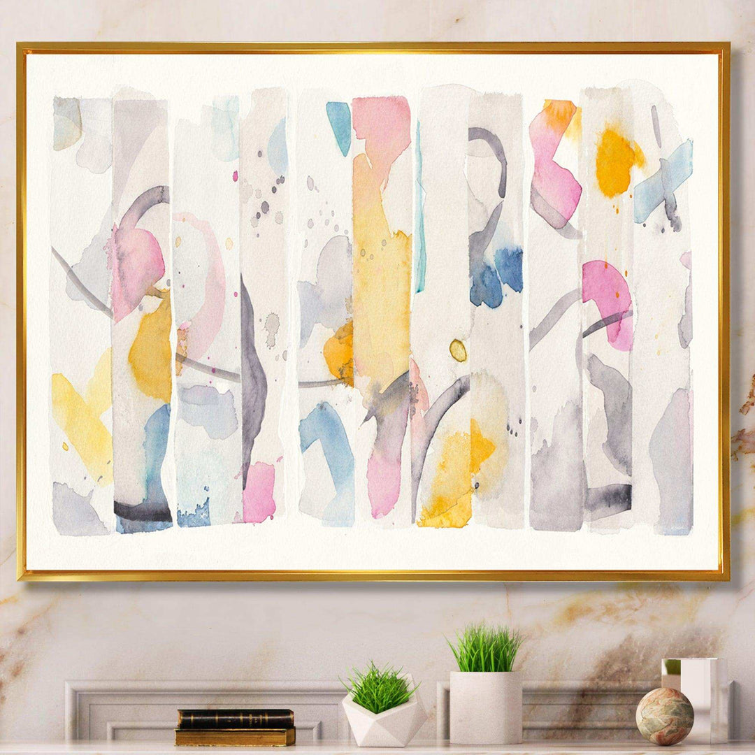 Multi-Color Geometric Bars II - Modern Wall Art Prints