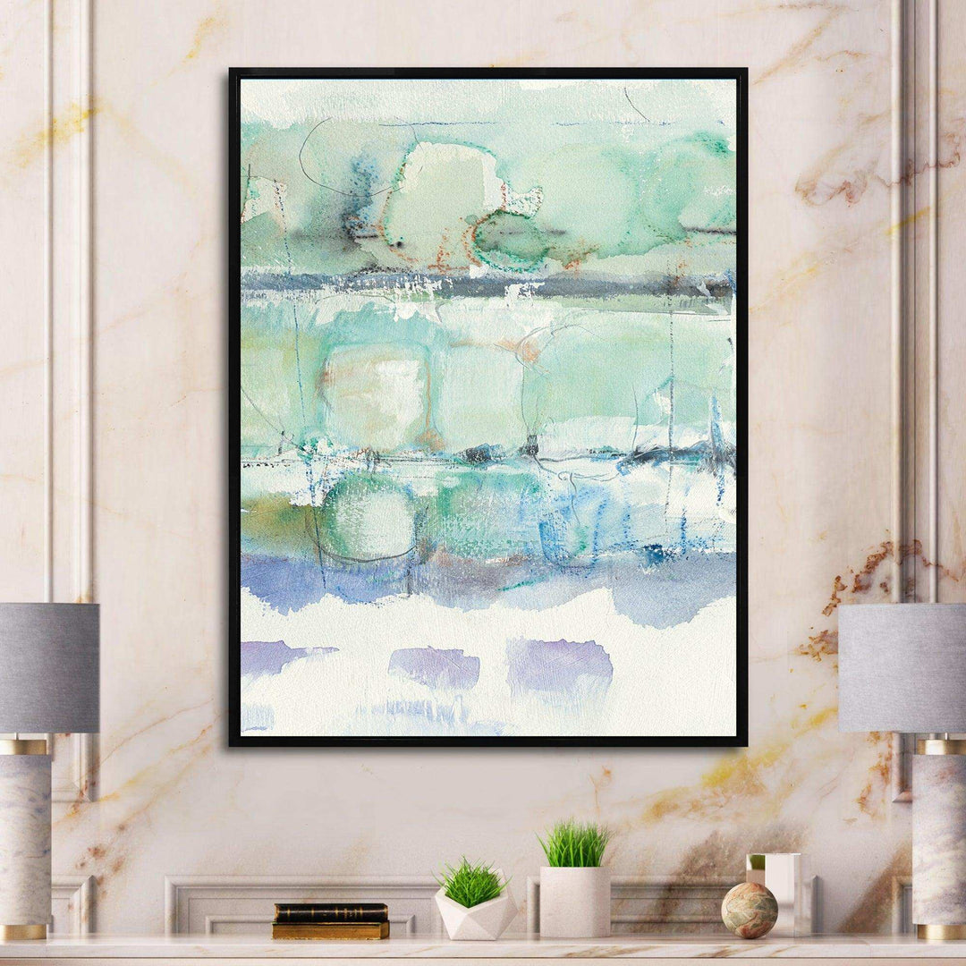Blue Abstract Panel I - Modern Canvas Wall Art