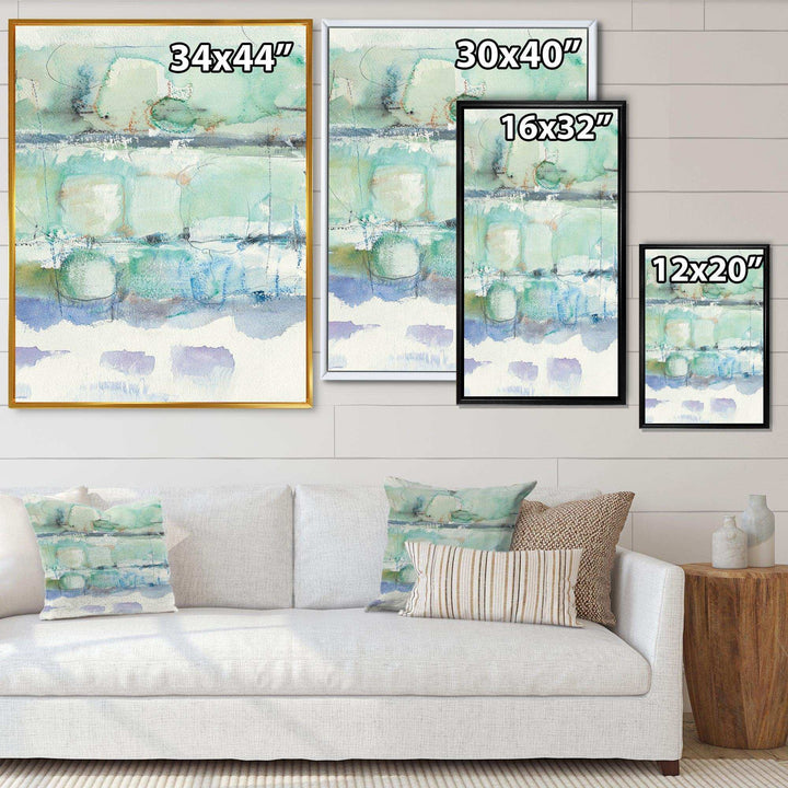 Blue Abstract Panel I - Modern Canvas Wall Art