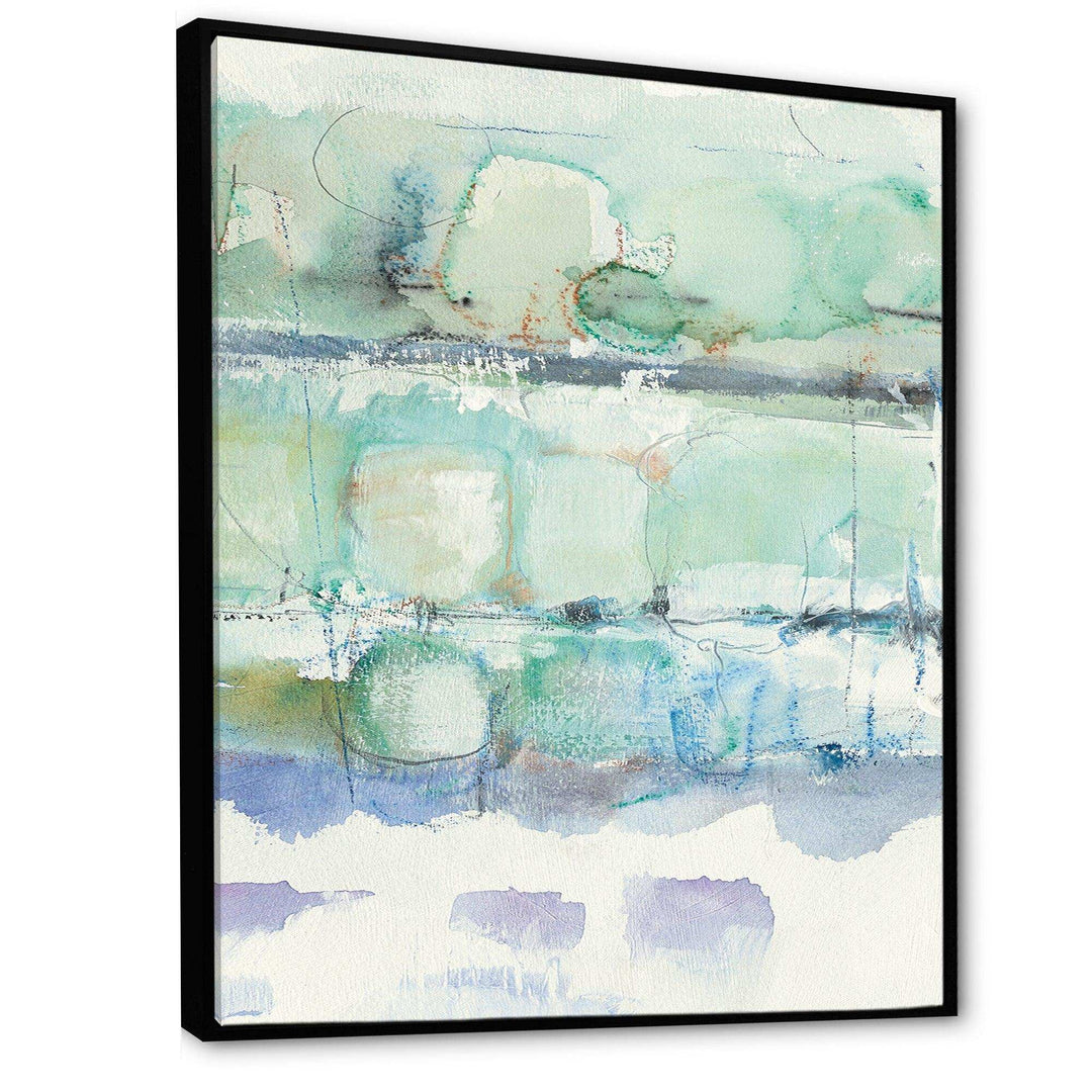 Blue Abstract Panel I - Modern Canvas Wall Art