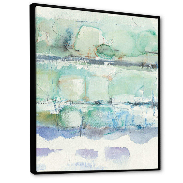 Blue Abstract Panel I - Modern Canvas Wall Art