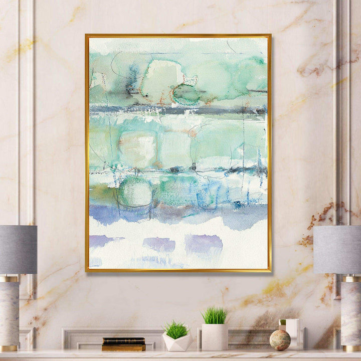 Blue Abstract Panel I - Modern Canvas Wall Art
