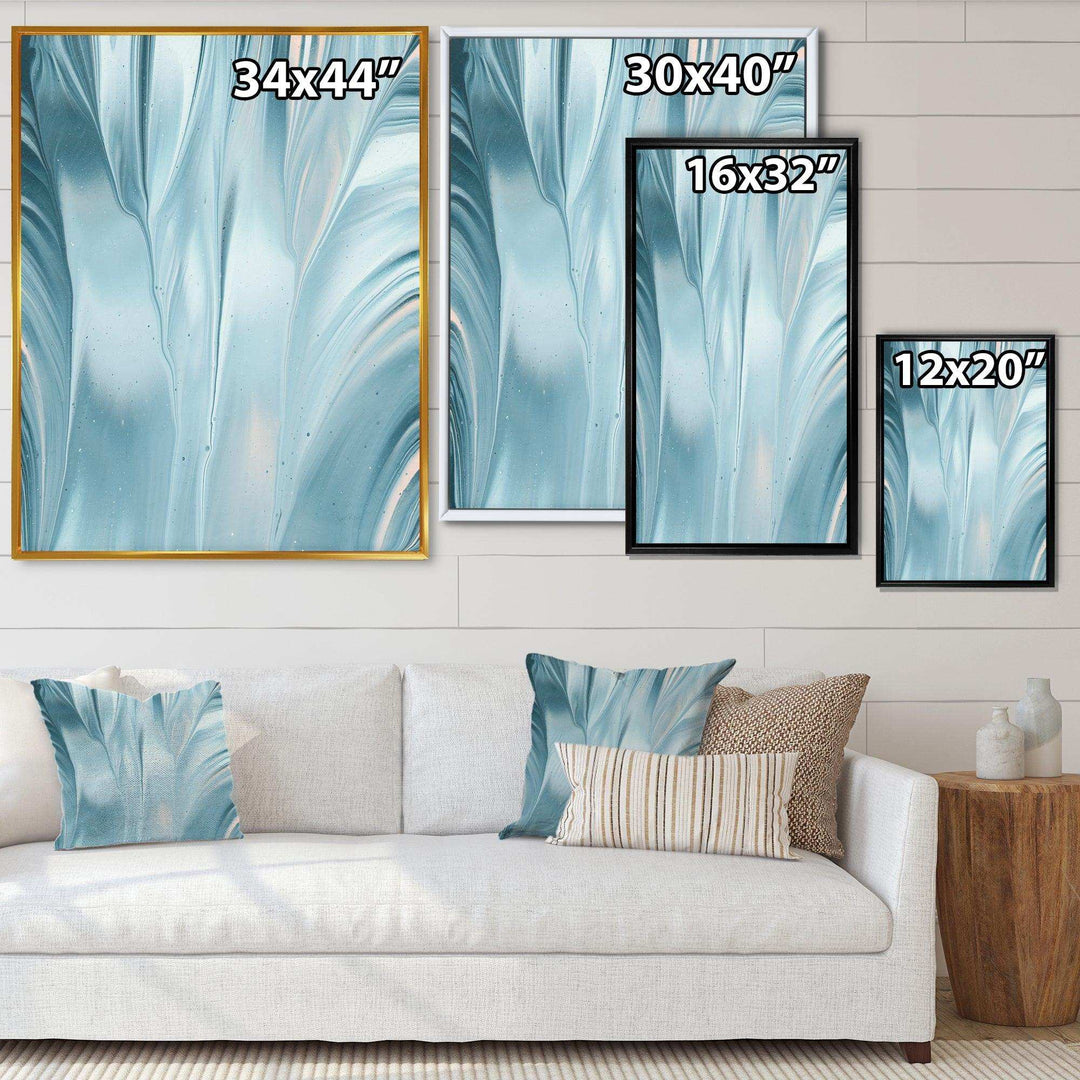 Blue Modern Water III - Modern Canvas Wall Art