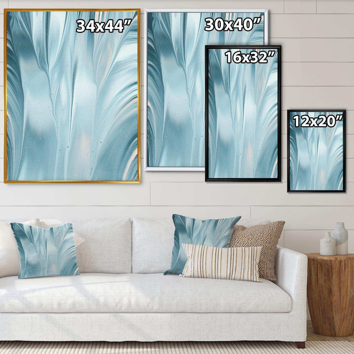 Blue Modern Water III - Modern Canvas Wall Art