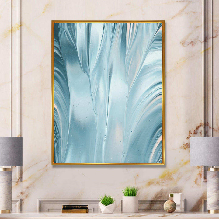 Blue Modern Water III - Modern Canvas Wall Art