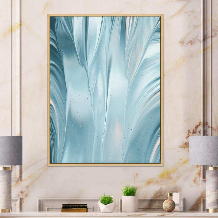 Blue Modern Water III - Modern Canvas Wall Art