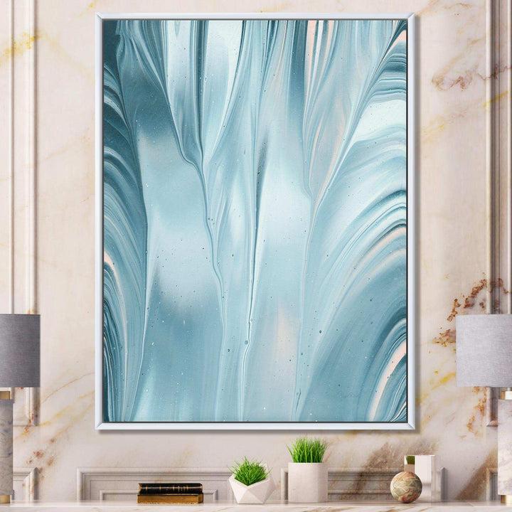Blue Modern Water III - Modern Canvas Wall Art