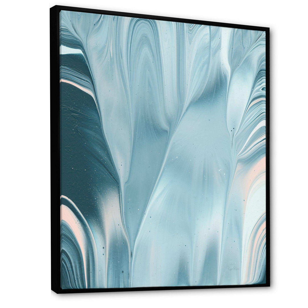 Blue Modern Water I - Modern Bedroom Wall Art