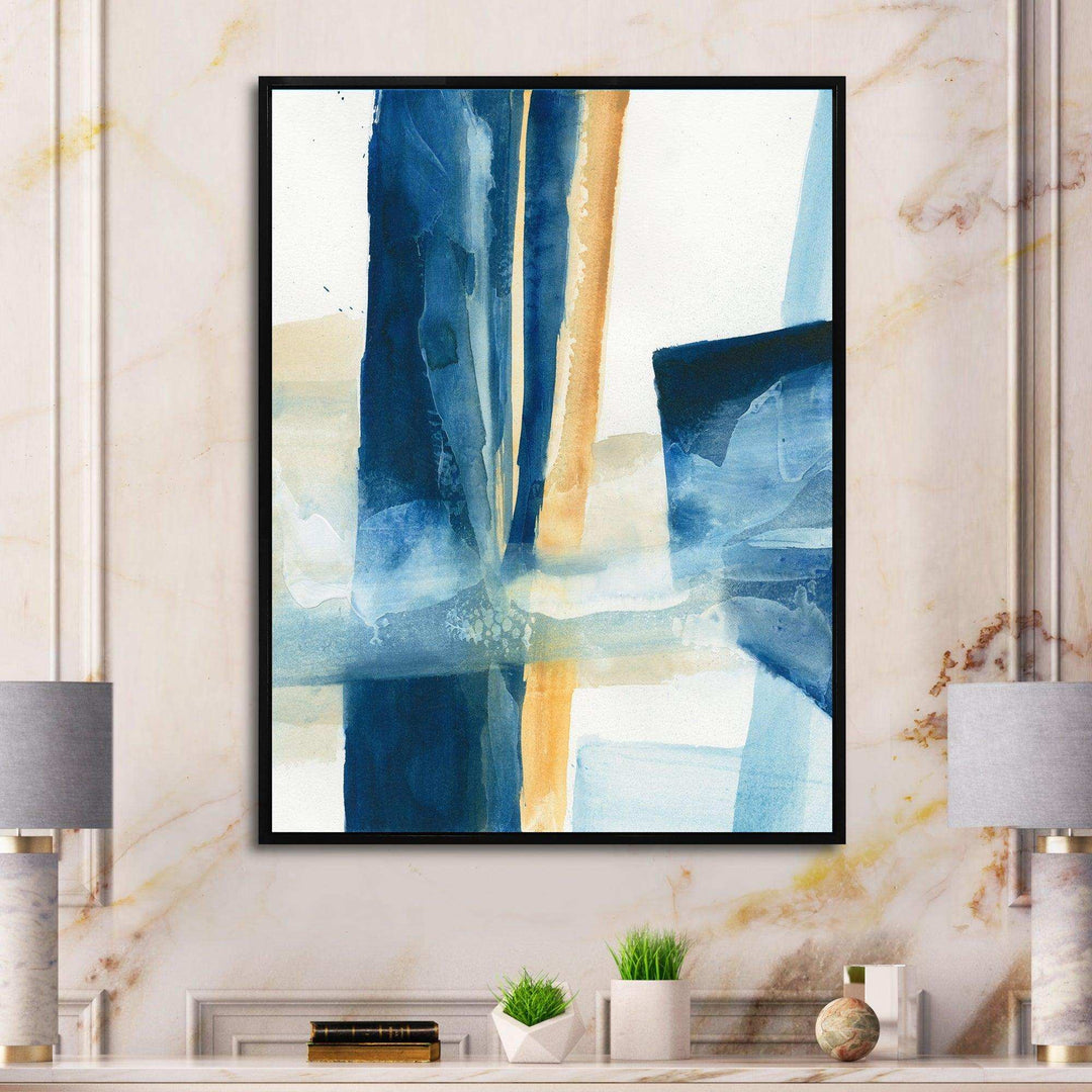 Indigo Panel IV - Modern Wall Art Prints