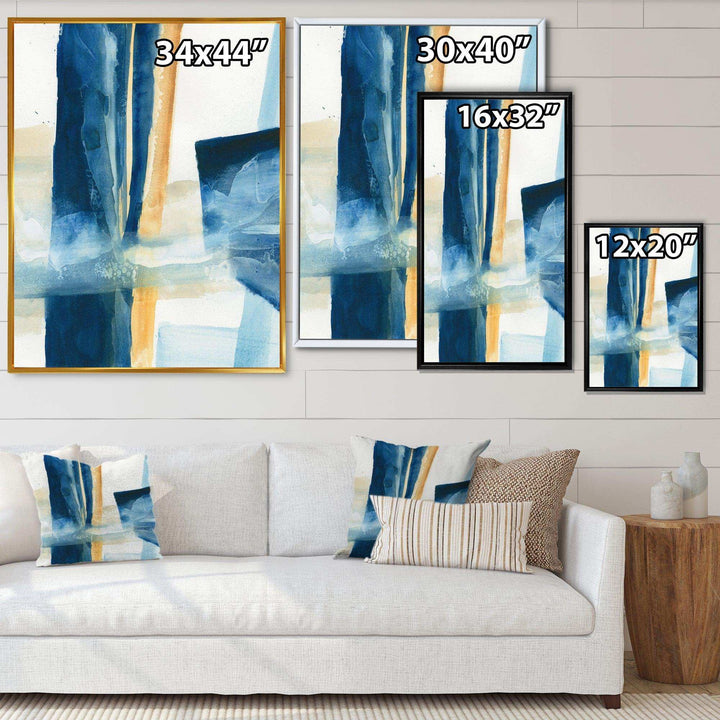 Indigo Panel IV - Modern Wall Art Prints