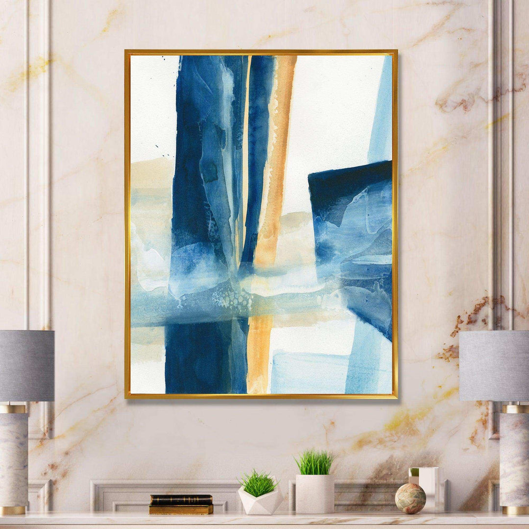 Indigo Panel IV - Modern Wall Art Prints
