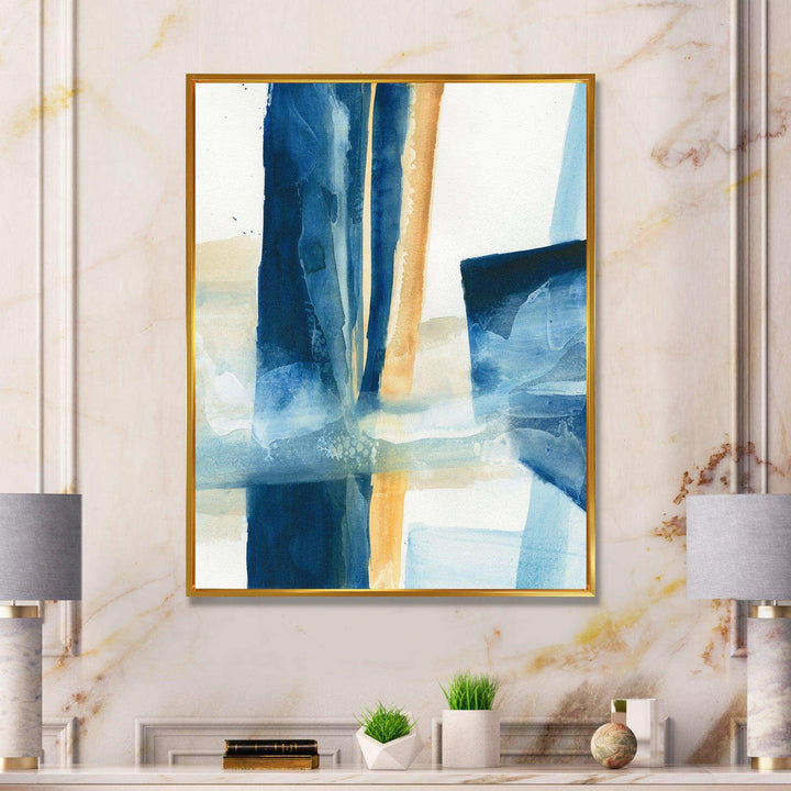 Indigo Panel IV - Modern Wall Art Prints