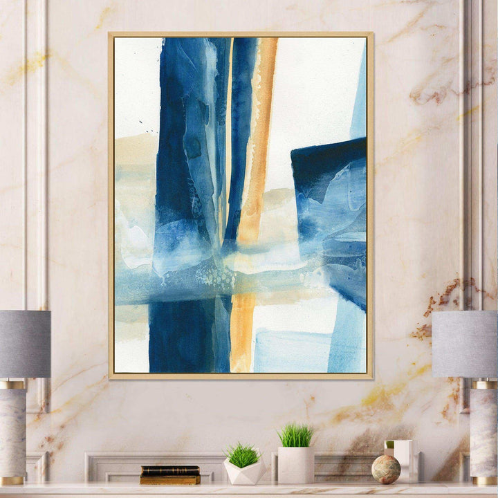Indigo Panel IV - Modern Wall Art Prints
