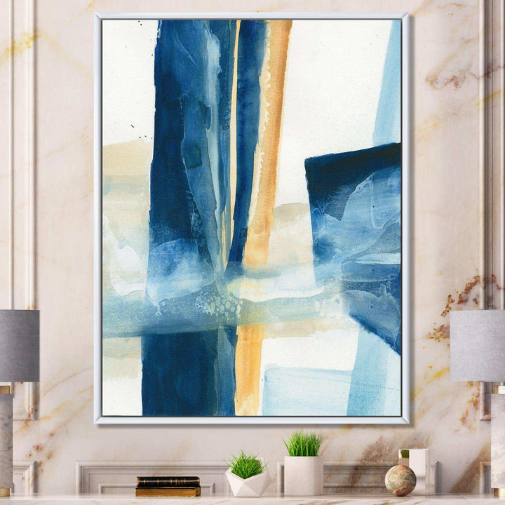 Indigo Panel IV - Modern Wall Art Prints