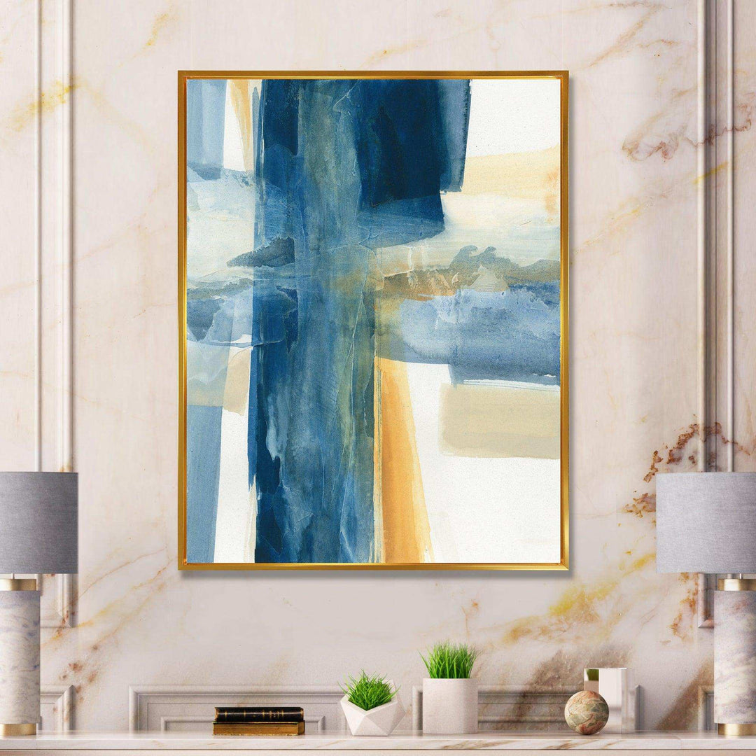 Indigo Panel VI - Modern Wall Art Prints