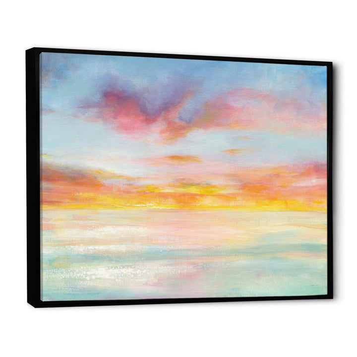 Pastel Pink And Blue Clouds - Nautical &amp; Coastal Wall Art Prints