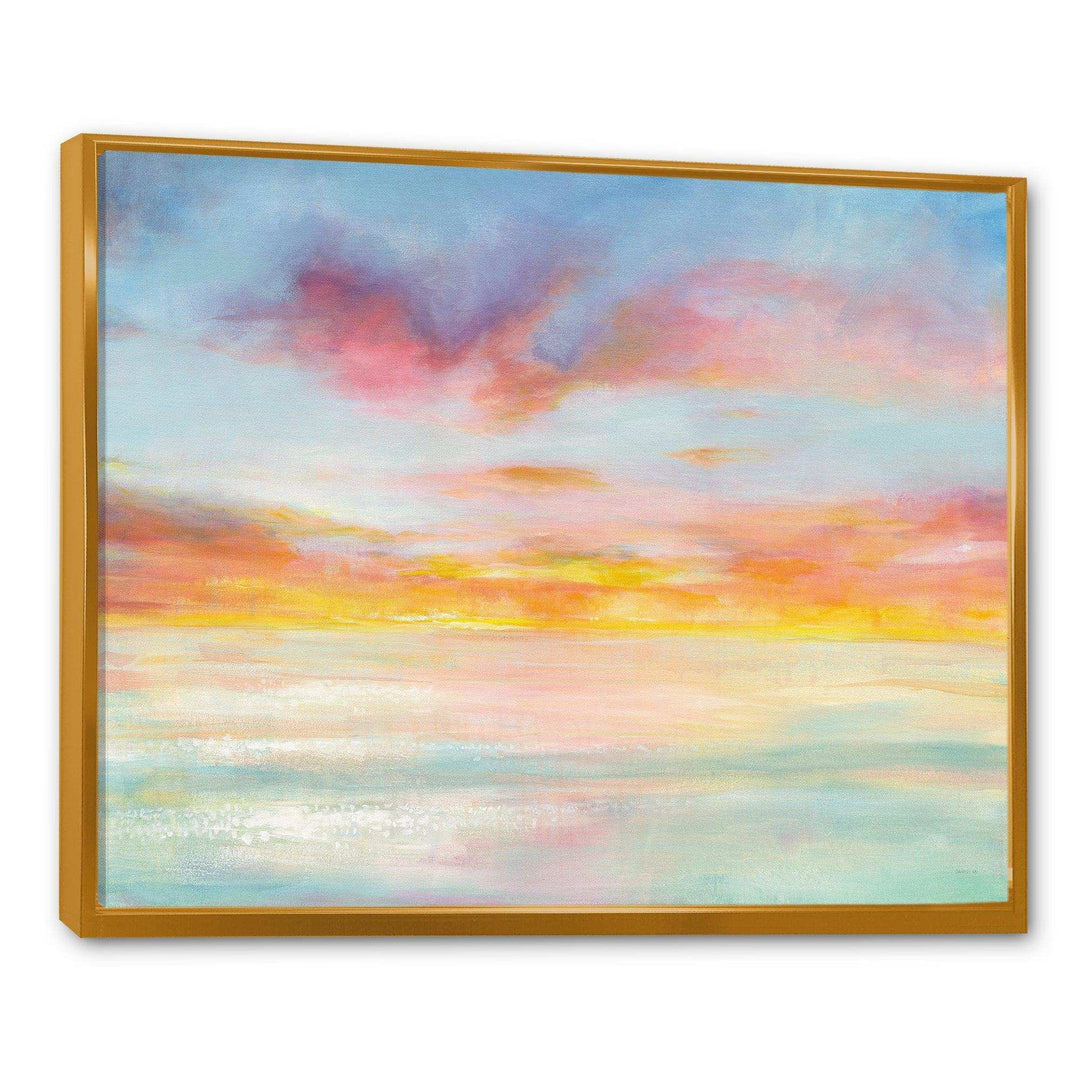 Pastel Pink And Blue Clouds - Nautical &amp; Coastal Wall Art Prints