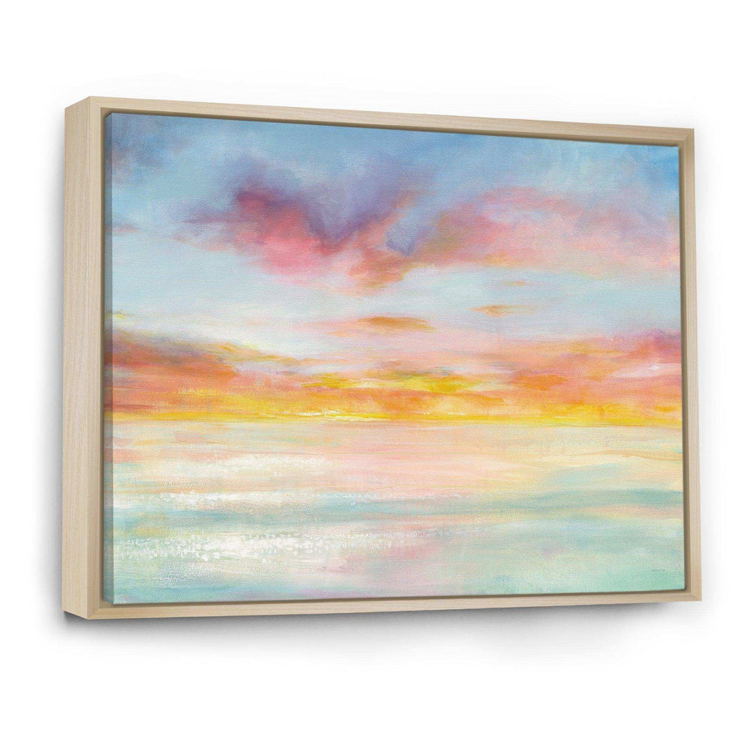 Pastel Pink And Blue Clouds - Nautical &amp; Coastal Wall Art Prints