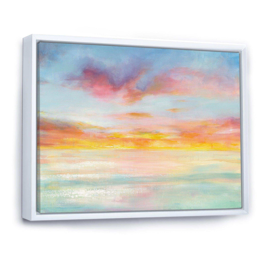 Pastel Pink And Blue Clouds - Nautical &amp; Coastal Wall Art Prints