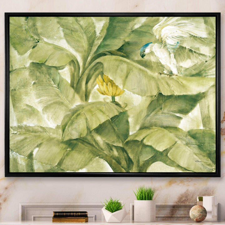 Tropical Canopy II Green - Farmhouse Living Room Wall Decor