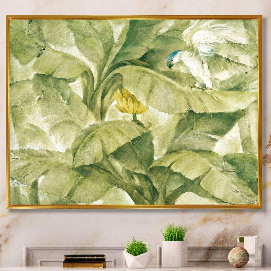 Tropical Canopy II Green - Farmhouse Living Room Wall Decor