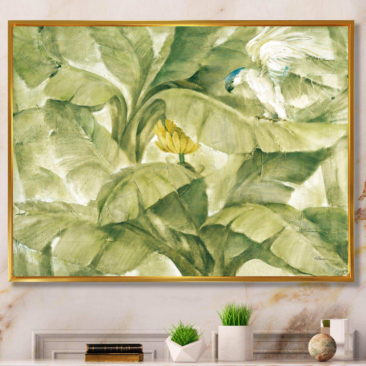 Tropical Canopy II Green - Farmhouse Living Room Wall Decor