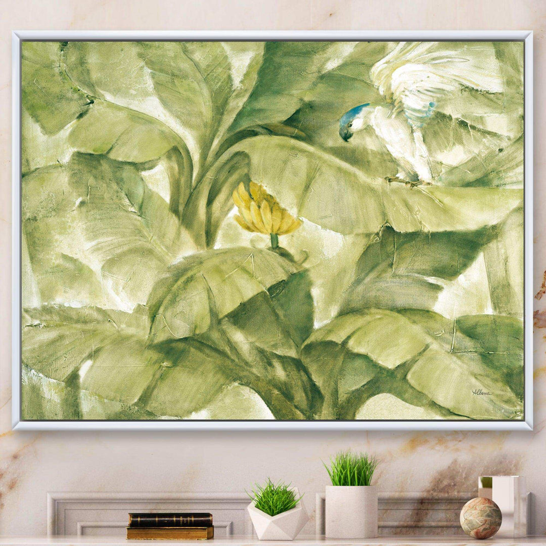 Tropical Canopy II Green - Farmhouse Living Room Wall Decor