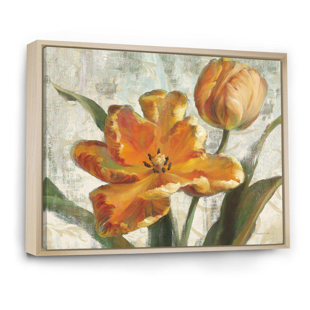 Parrot Tulips I on Ivory