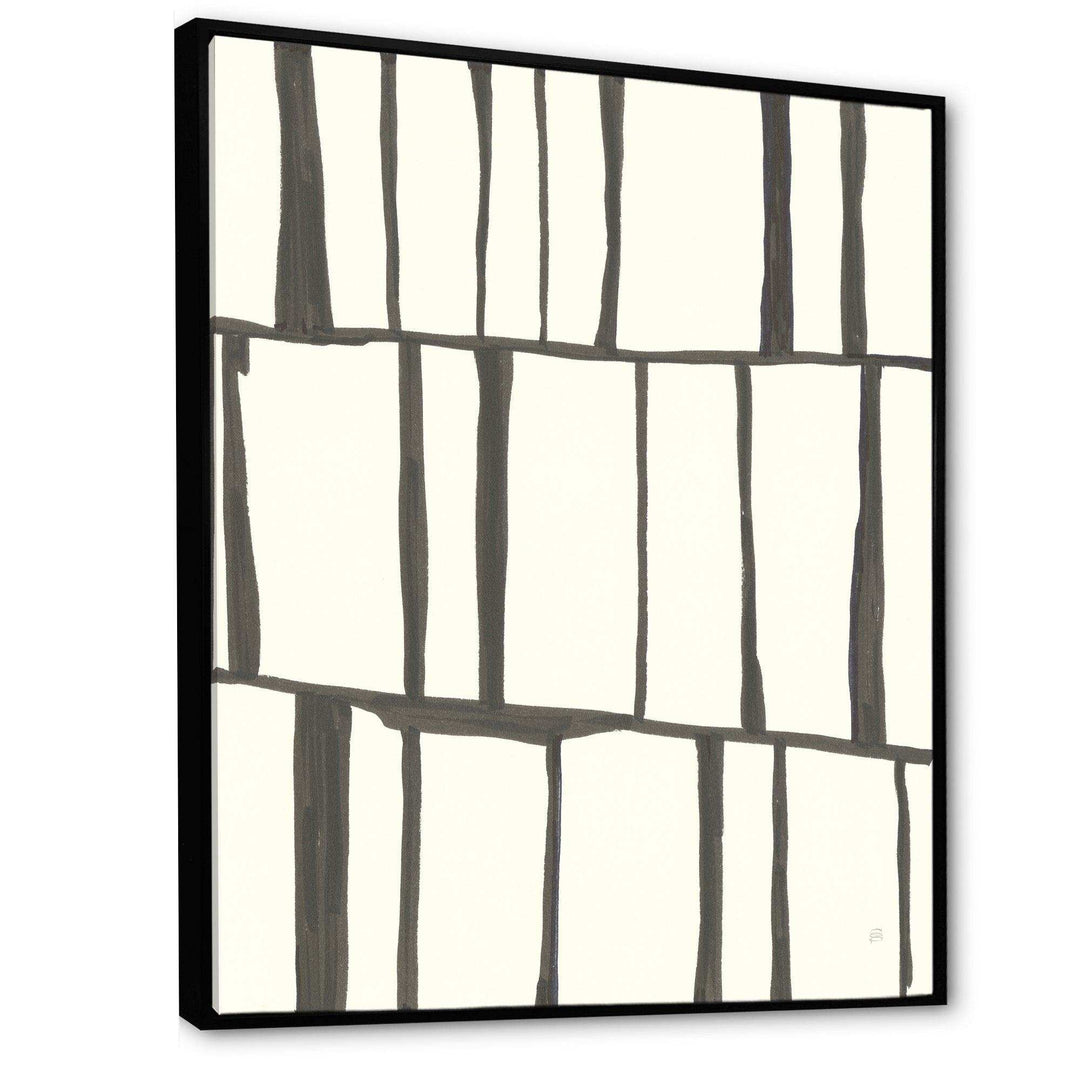 minimalist black and white I - Mid-Century Modern Living Room Wall Decor