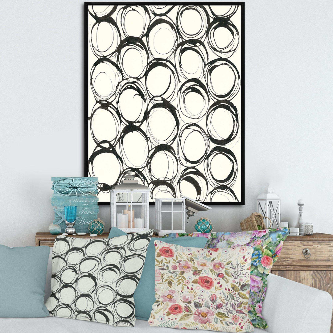 minimalist black and white II - Mid-Century Modern Bedroom Wall Art