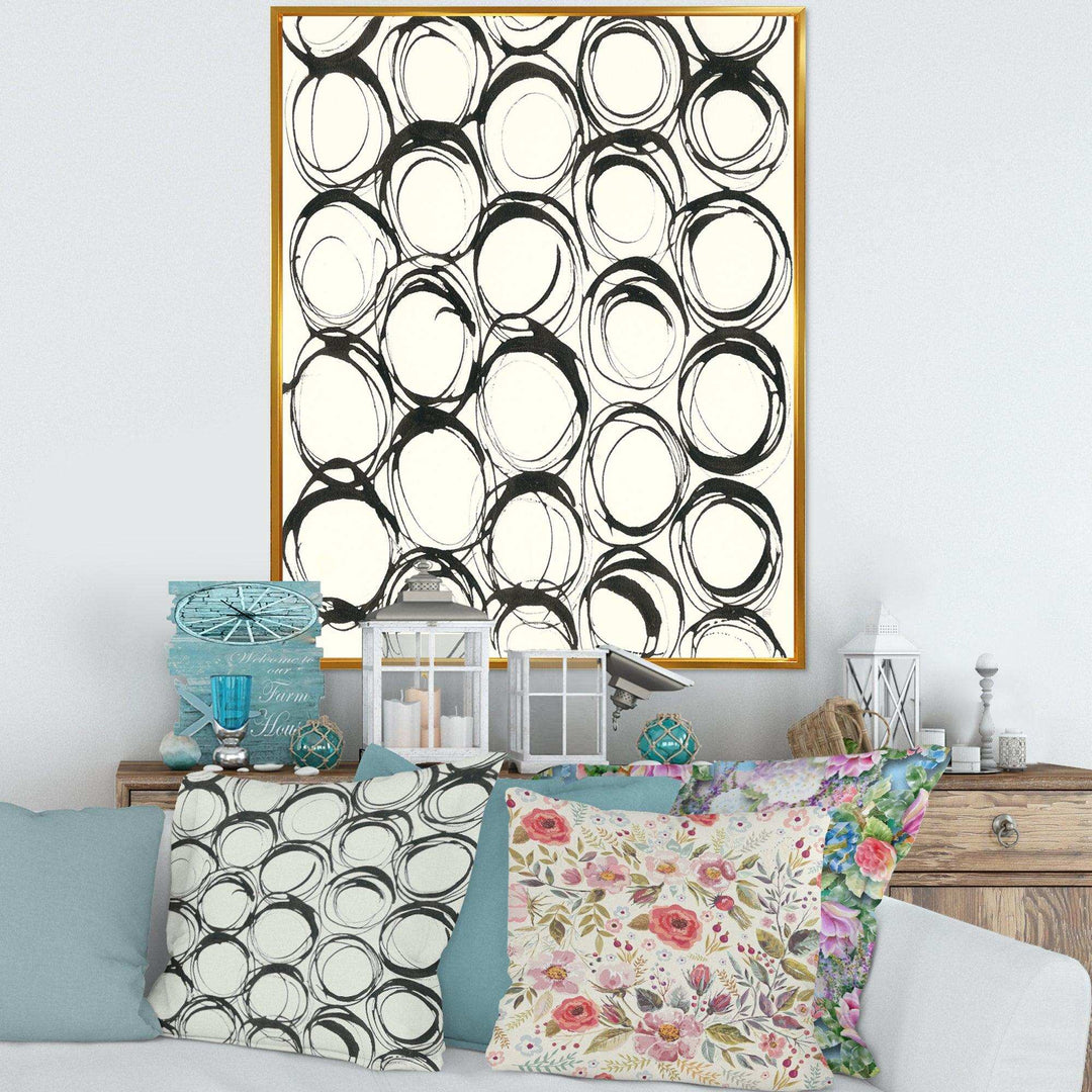 minimalist black and white II - Mid-Century Modern Bedroom Wall Art