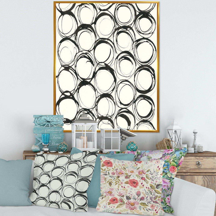 minimalist black and white II - Mid-Century Modern Bedroom Wall Art