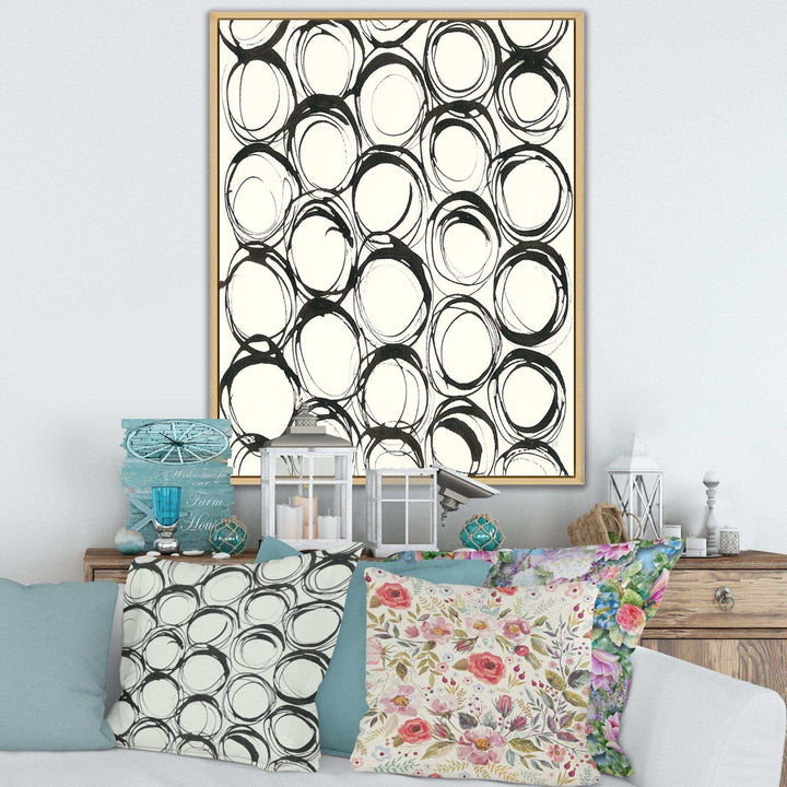 minimalist black and white II - Mid-Century Modern Bedroom Wall Art