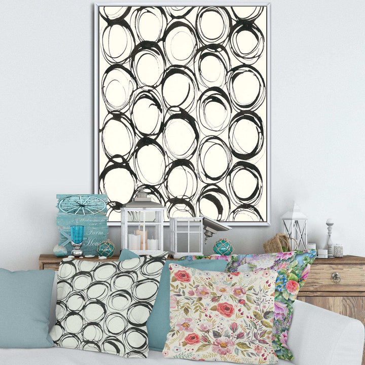 minimalist black and white II - Mid-Century Modern Bedroom Wall Art