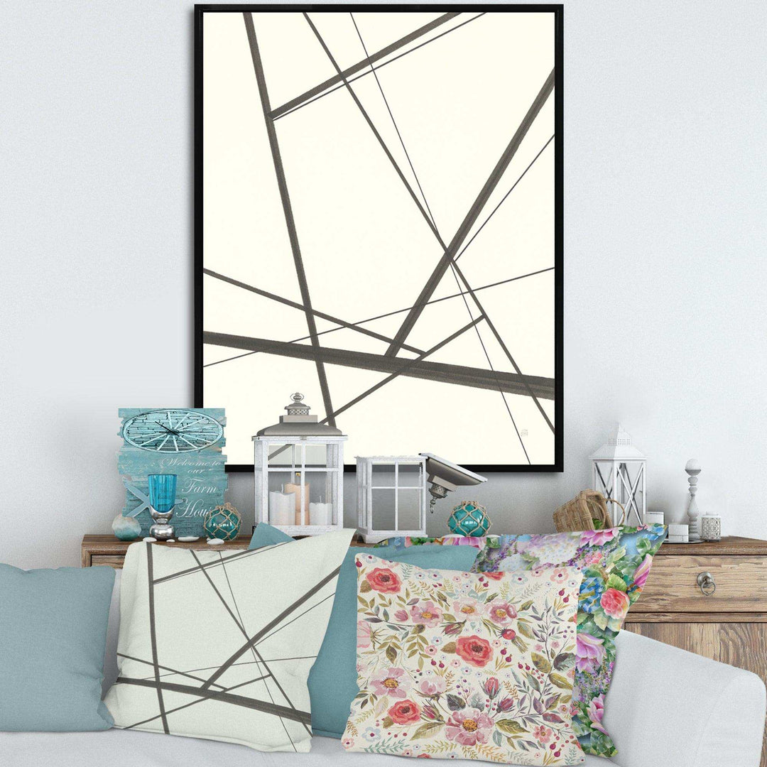 minimalist black and white IV - Mid-Century Modern Wall Art Prints