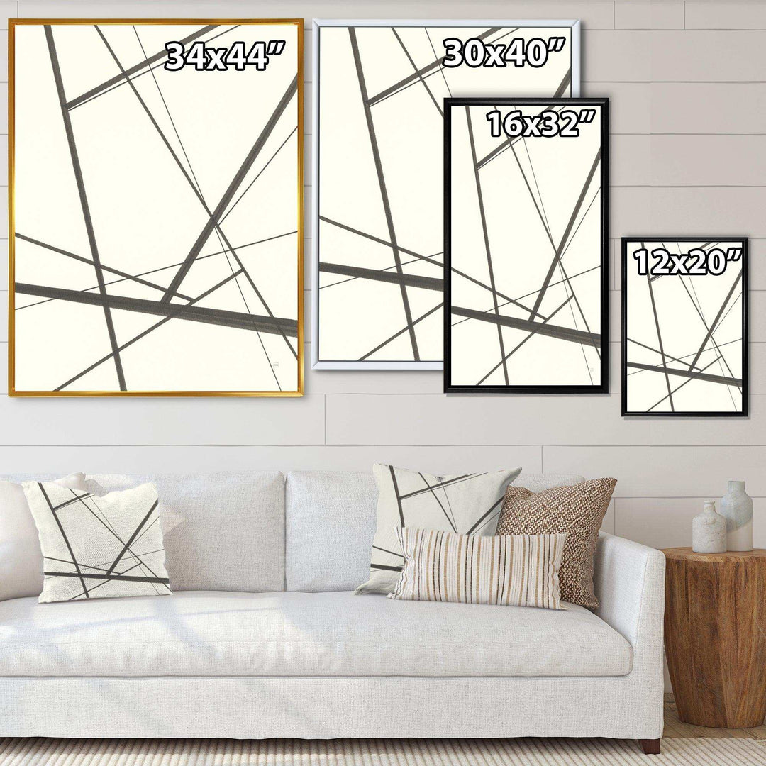 minimalist black and white IV - Mid-Century Modern Wall Art Prints