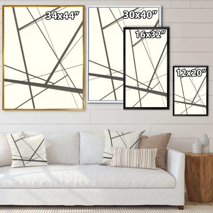 minimalist black and white IV - Mid-Century Modern Wall Art Prints
