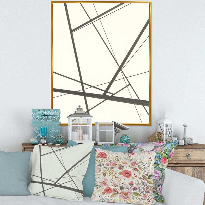 minimalist black and white IV - Mid-Century Modern Wall Art Prints