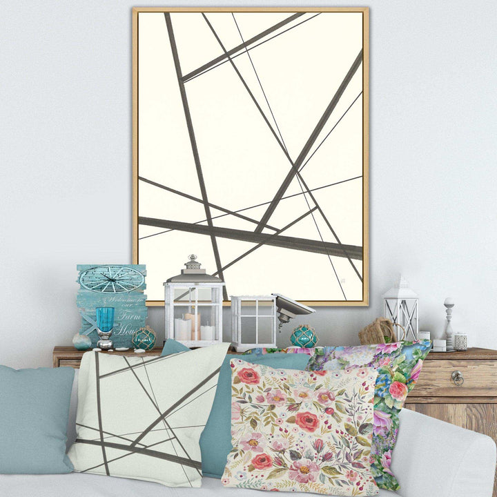 minimalist black and white IV - Mid-Century Modern Wall Art Prints
