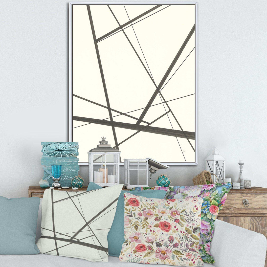 minimalist black and white IV - Mid-Century Modern Wall Art Prints