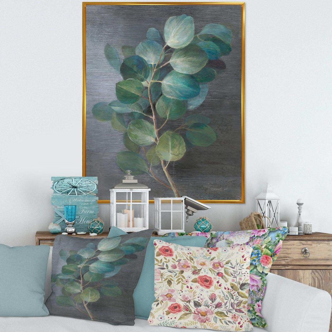 Fresh leaves I - Farmhouse Living Room Wall Decor