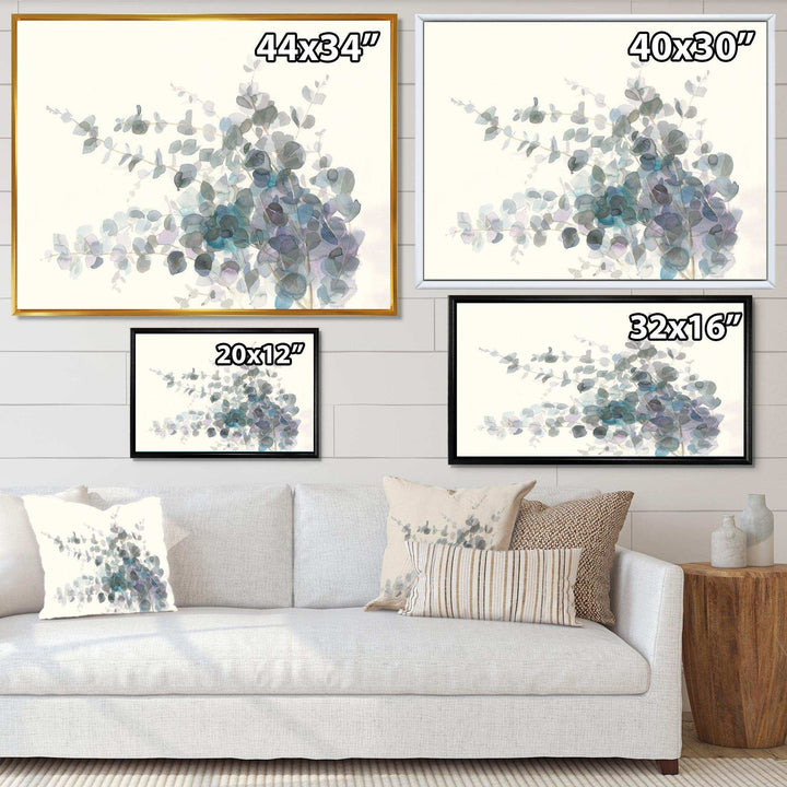 Grey Watercolor Flower II - Traditional Canvas Wall Art