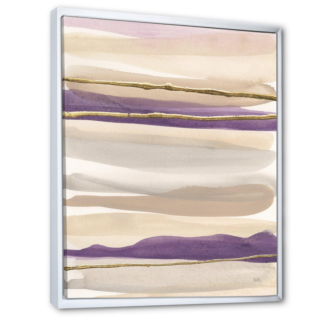 Shape of Glam Purple III - Shabby Chic Living Room Wall Decor
