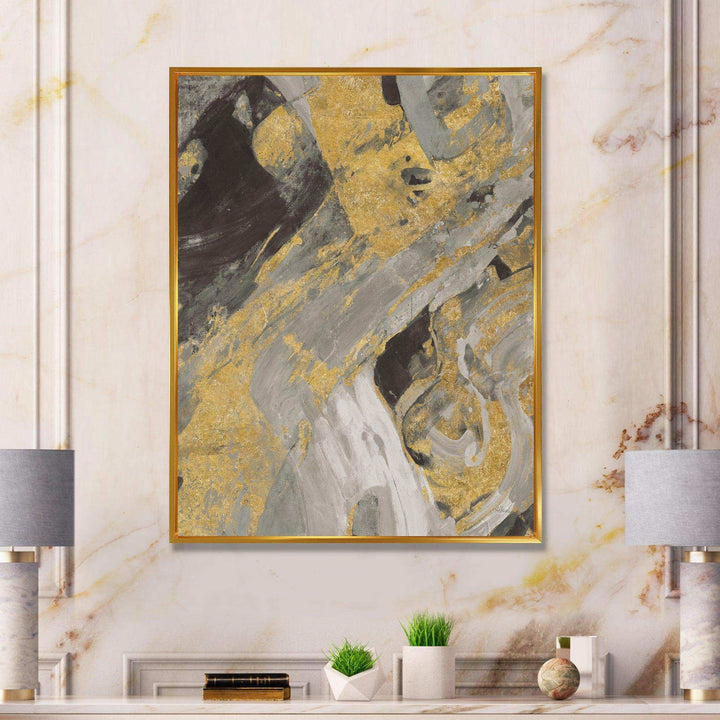 Marble Gold and Black - Modern Wall Art Prints