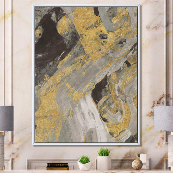 Marble Gold and Black - Modern Wall Art Prints