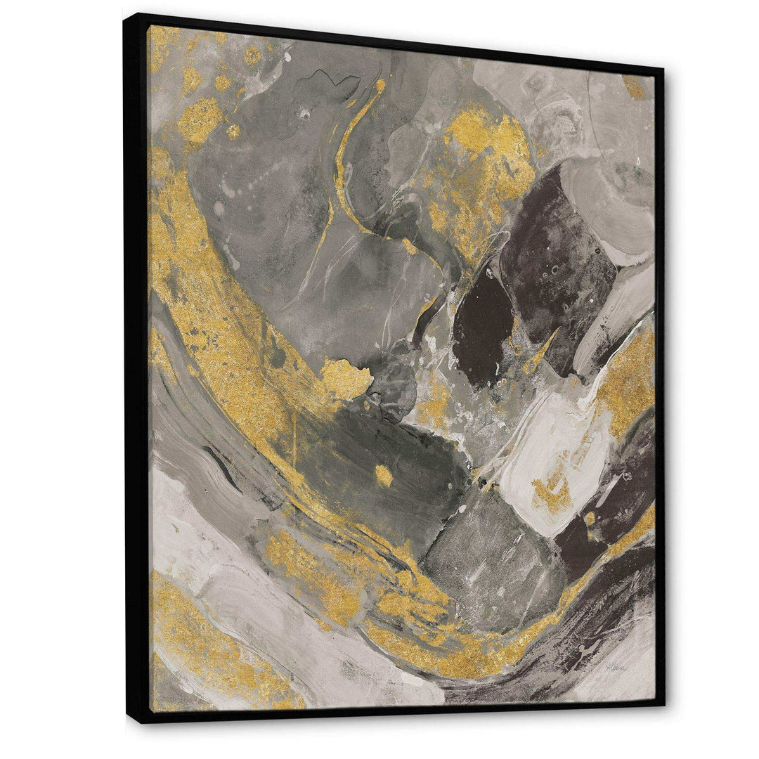 Marble Gold and Black II - Modern Living Room Wall Decor