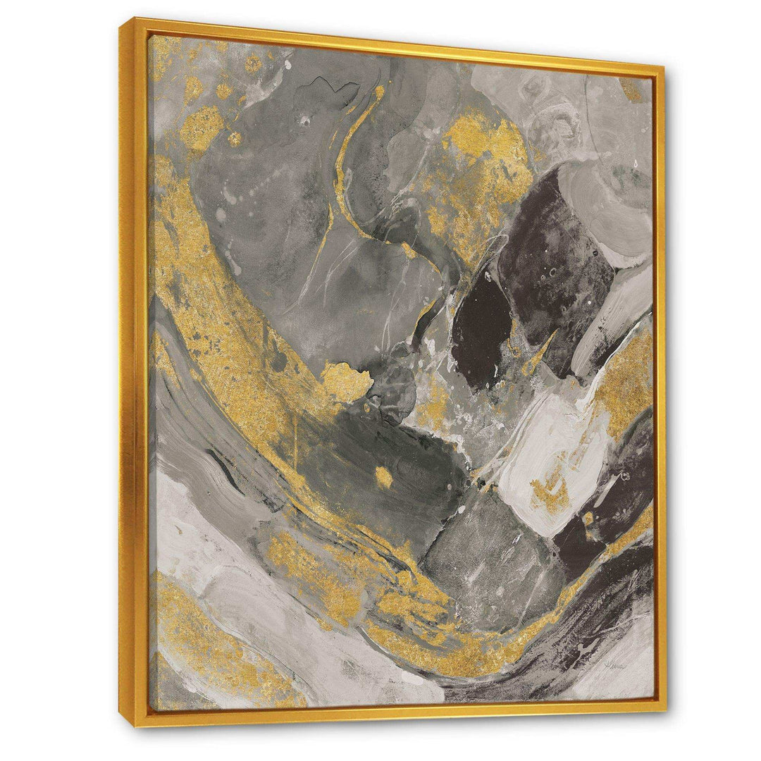 Marble Gold and Black II - Modern Living Room Wall Decor
