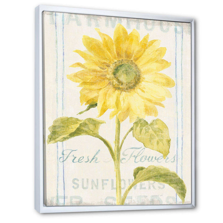 Floursack Florals II - Farmhouse Bedroom Wall Art
