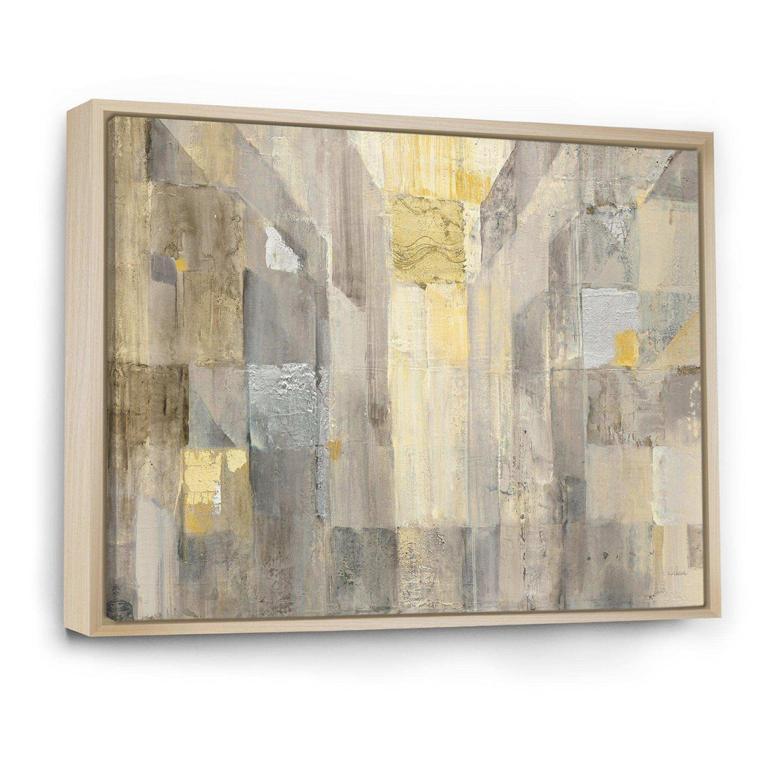 Gold Square Watercolor - Modern Bedroom Wall Art